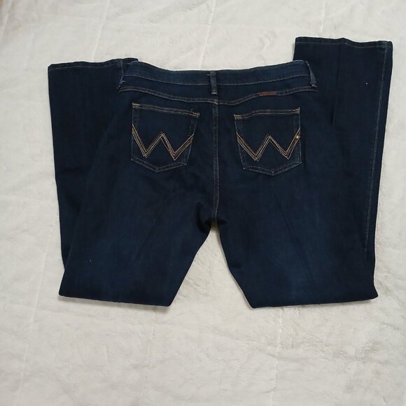 WRANGLER Q-BABY NO GAP WAISTBAND WOMENS JEANS SIZE 13/14 - Picture 8 of 10